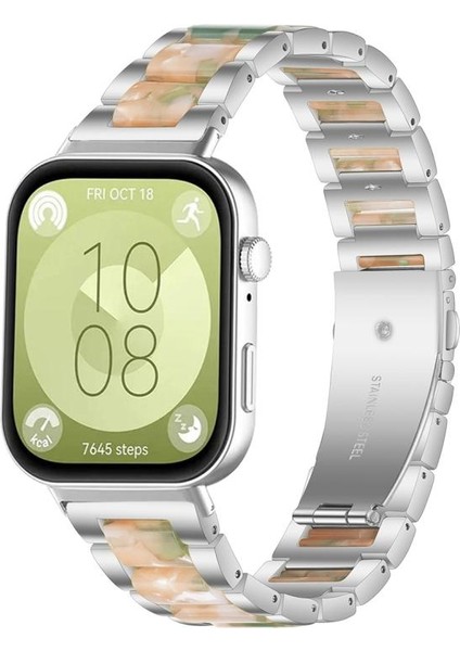 Huawei Watch Fit4 / Fit4 Pro / Fit3 Için Metal Reçine Kayış (Yurt Dışından) fiyatları