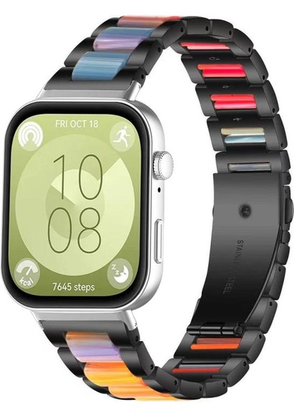 Huawei Watch Fit4 / Fit4 Pro / Fit3 Için Metal Reçine Kayış (Yurt Dışından) fiyatları