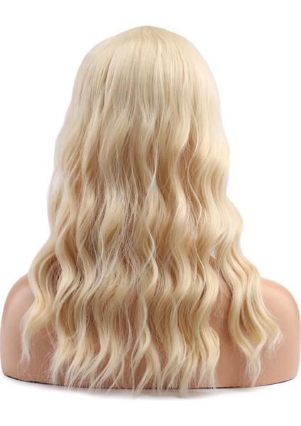 Dalgalı Kısa Perçemli Fiber Sentetik Peruk - Platin indirimleri
