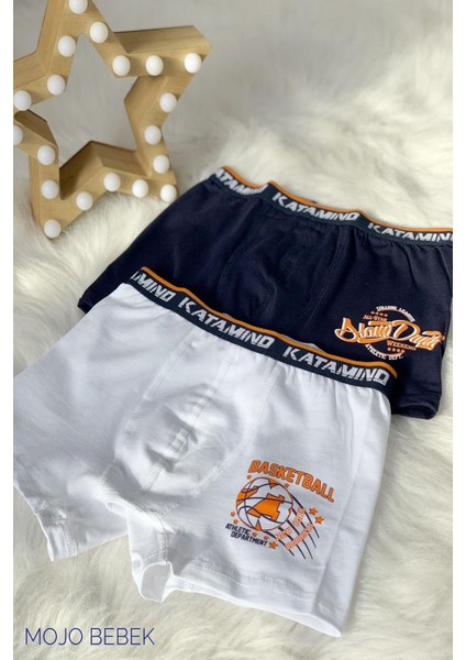 Erkek Çocuk 2'Lİ Boxer Set K128233 Beyaz fırsatları