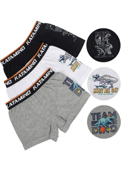 Erkek Çocuk Dinazor Baskılı İkili Boxer Set 128279 Lacivert-Beyaz fiyatları