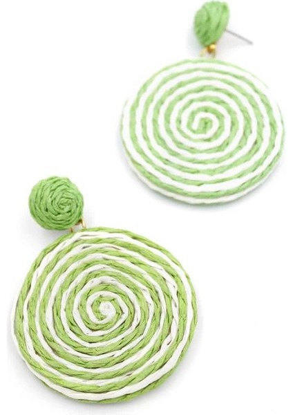 Kumaş Sarmal Küpe - Yeşil fiyatları