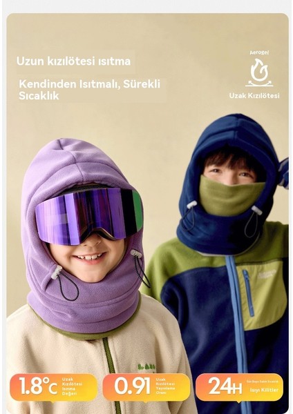 Kış Çocuk Sıcak Tek Parçalı Şapka/tuba (Yurt Dışından) fiyatları