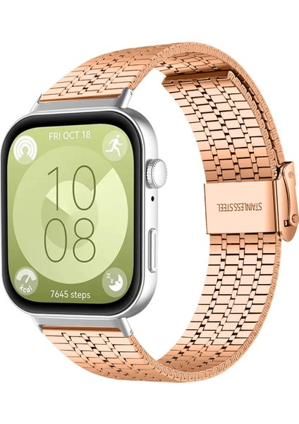 Huawei Watch Fit4 Pro / Fit4 / Fit3 Için Metal Kayış (Yurt Dışından)