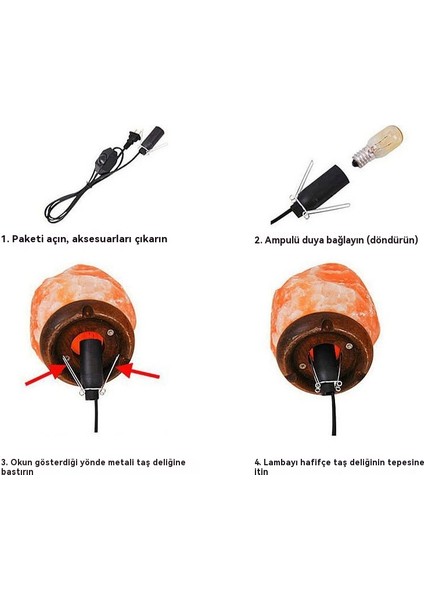 Himalaya Kristal Kaya Lambası Gece Işığı (Yurt Dışından) modelleri