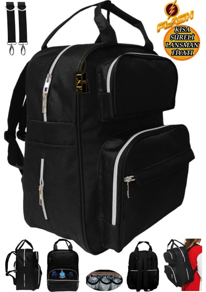 Anne Bebek Bakım Sırt Çantası Organizatör Fonksiyonel Termal Biberon Gözlü, Su Geçirmez Kumaş modelleri