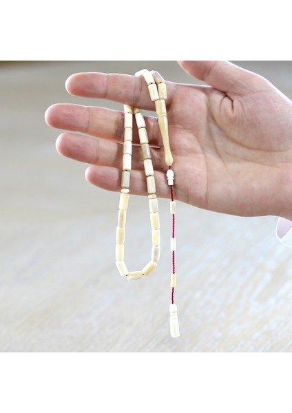 Sistemli Kapsül Kesim Imamesi Işçilikli Naturel Renk Deve Kemiği Tesbih fırsatları