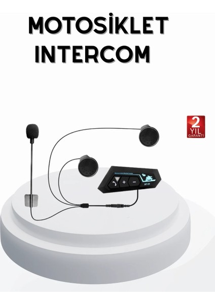 BT22 Kablosuz Kask Kulaklığı – Bluetooth 5.0, Intercom, Su Geçirmez ve Uzun Ömürlü Batarya