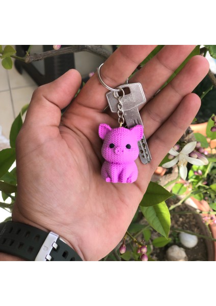 Örgü Desenli Yarasa Anahtarlık – Halloween Cadılar Bayramı Temalı, Mor fiyatları