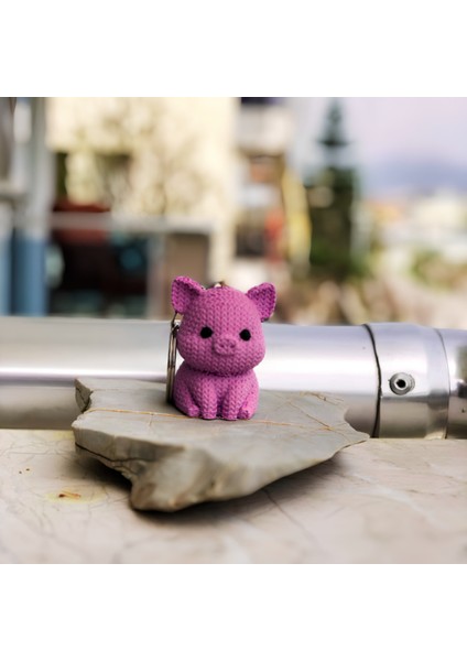 Örgü Desenli Yarasa Anahtarlık – Halloween Cadılar Bayramı Temalı, Mor modelleri