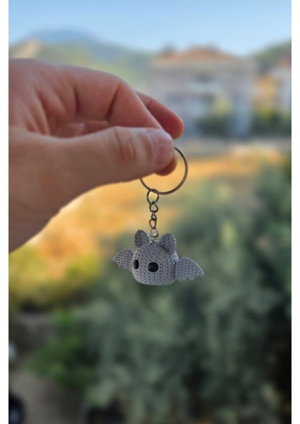 🦖 Örgü Desenli Dinozor Trex Anahtarlık | 4 cm – Sert ve Ağır modelleri