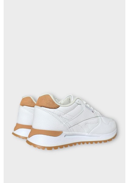 Unisex Ortopedik Günlük Yürüyüş Koşu Sneaker Spor Ayakkabı Beyaz - Taba indirimleri