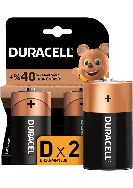 Bfs Duracell Basic D Boy Pil 2li