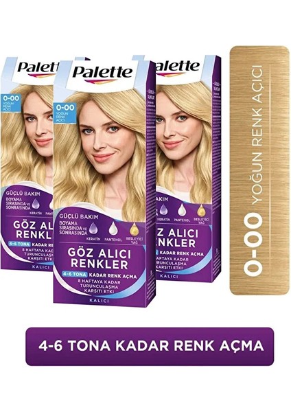 Göz Alıcı Renkler 0-00 Yoğun Renk Açıcı x 3 Adet
