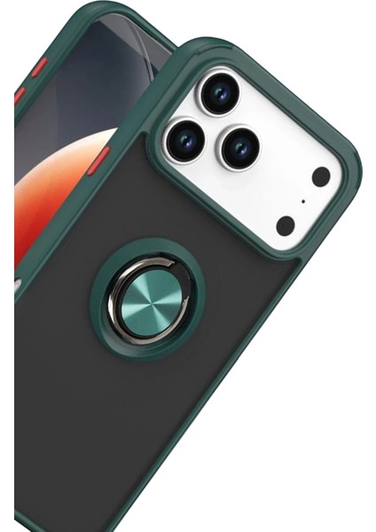 Nrzsnt Newface Apple Iphone 17 Pro Max Montreal Yüzüklü Silikon Kapak - Yeşil fiyatları