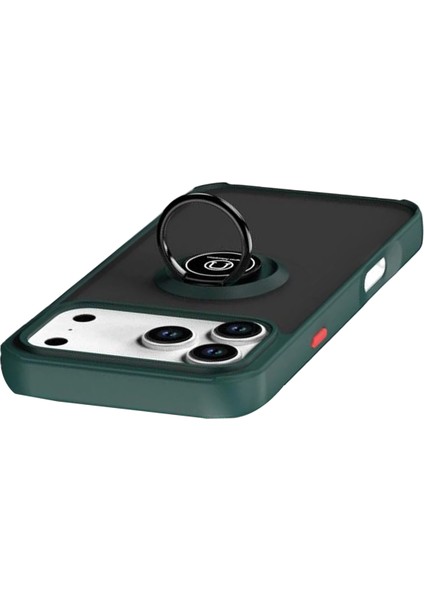 Nrzsnt Newface Apple Iphone 17 Pro Max Montreal Yüzüklü Silikon Kapak - Yeşil fırsatları