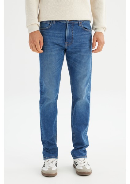 Pamuklu Straight Fit Cepli Esnek Jean Denim Kot Pantolon fiyatları