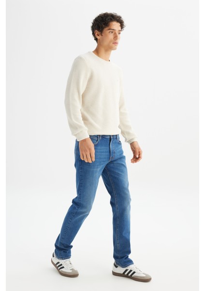 Pamuklu Straight Fit Cepli Esnek Jean Denim Kot Pantolon modelleri