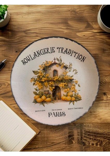 Limon Desenli 30 cm Çapında Duvar Tabağı indirimleri