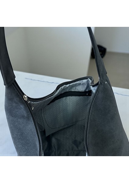 Kadın Marginata Süet Salaş Omuz Çantası modelleri