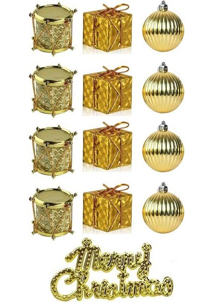 2 Adet Yılbaşı Ağacı Süsü Dekoratif 4cm Karma Set 12 Li̇ fiyatları