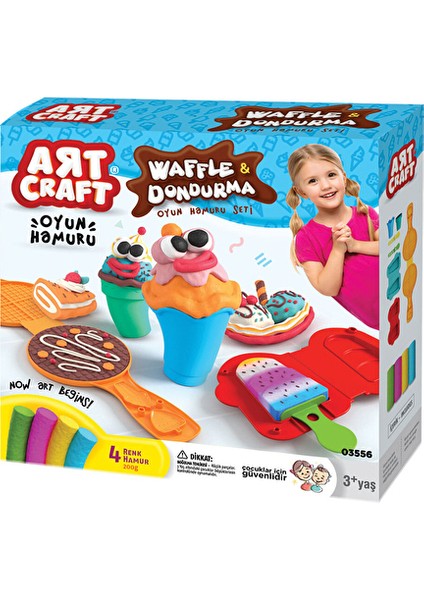2 Adet Waffle Dondurma Hamur Set