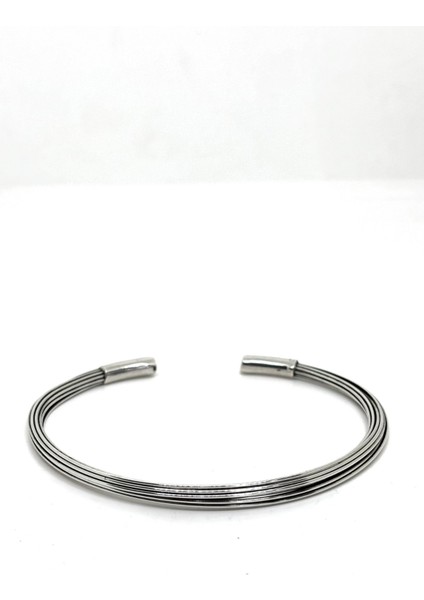 Dingin Akış Gümüş Tel Bilezik Modeli