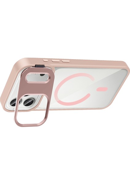 Iphone 17 Pro Uyumlu Kılıf Lens Koruma Hediyeli Açılır Standlı Magsafe Şarj Destekli Kapak modelleri