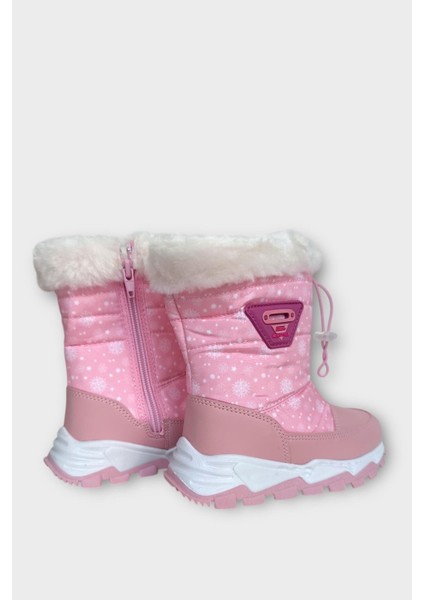 Su Itici Ayarlı Bağcıklı Kürklü Kız Çocuk Botu Pembe indirimleri