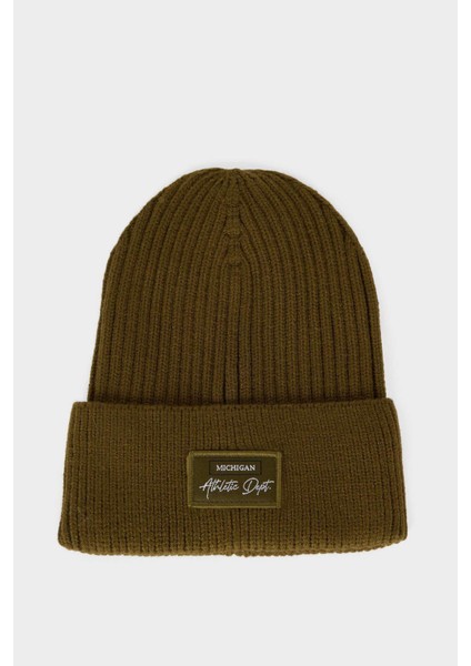 Erkek Etiket Baskılı İçi Polarlı Bere F4131AX25WN fiyatları