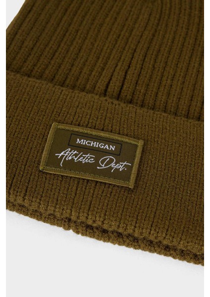 Erkek Etiket Baskılı İçi Polarlı Bere F4131AX25WN modelleri