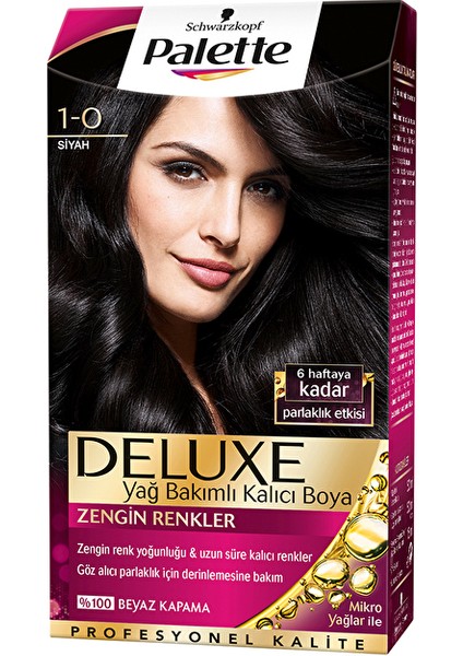 3 Adet Palette Saç Boyası 1-0 Siyah