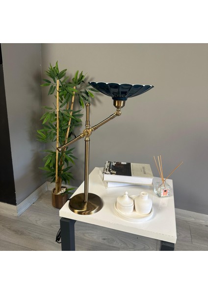 Risso Lacivert Masa Lambası Dekoratif Abajur Çocuk Odası Başucu Lambası Okuma Lambası fırsatları