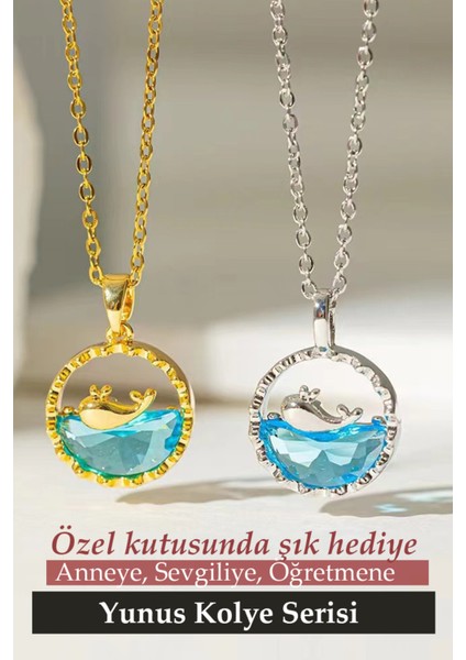 Trend Ürün Paslanmaz Kararmaz 316L Çelik Yunus Kolye Serisi Altın ve Gümüş fiyatları