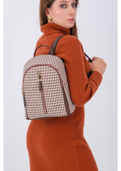 Kahve Sarı - Kahve SP901 Kadın Sırt Çantası