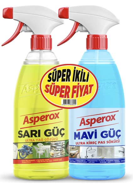 Sarı+Mavi Güç Sprey 1+1 L 2 Adet