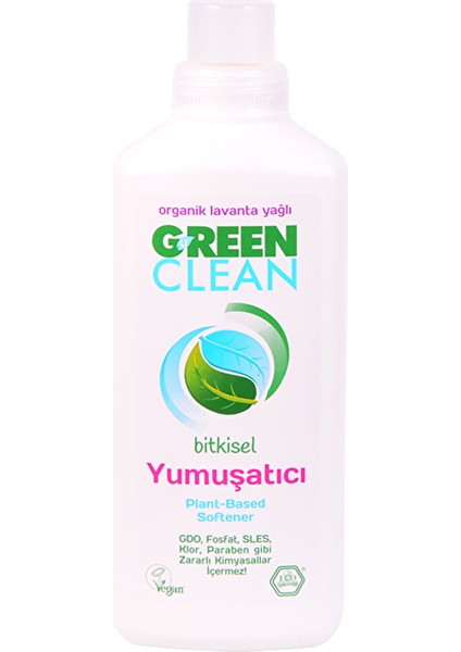 4 Adet Green Clean Bitkisel Çamaşır Yumuşatıcısı 1000 ml