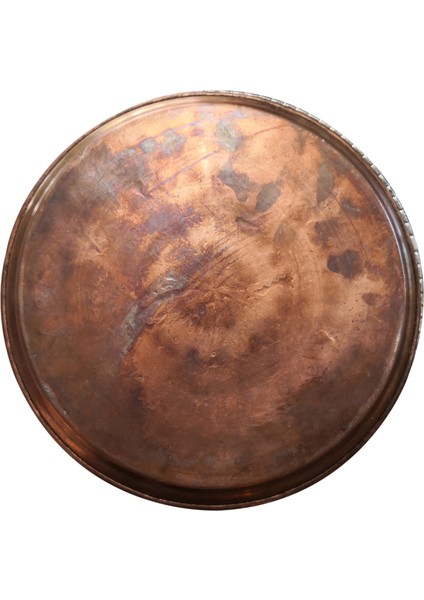 52 cm El Işlemeli Otantik Desenli Kalın Urfa Bakır Tepsi - Kalaylı fiyatları