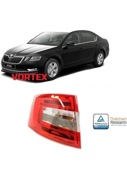 Octavia 2017 Sonrası Uyumlu Sol Ledli Stop Lambası