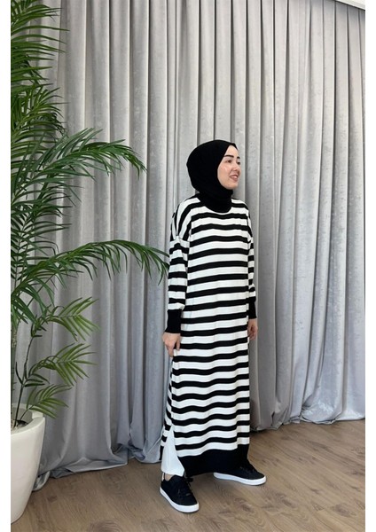 3389 Yeva Enine Çizgili Triko Tunik