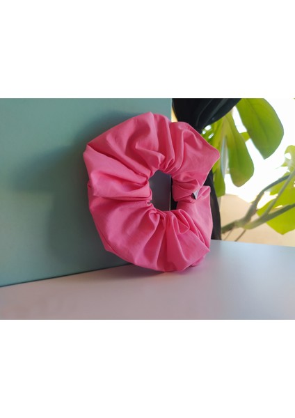 Pembe Lastikli Kumaş Toka Yuvarlak Simit Saç Tokası fiyatları