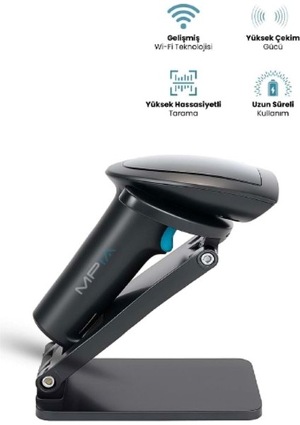 Kablosuz Standlı 1d/2d Barkod &amp; Karekod Okuyucu