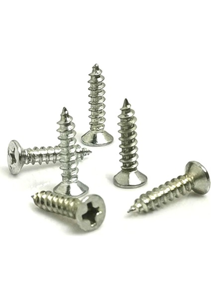 Klips, Menteşe, Ayak, Ağaç, Sunta Vidası 3X13 mm - Nikel 100 Adet (800800)