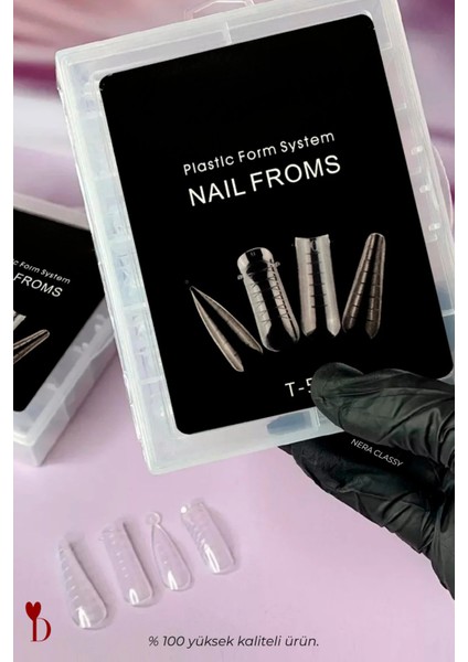 Pro Üst Form Poly Jel Form Kalıp Tips 96 Adet (4 Farklı Protez Tipsi)