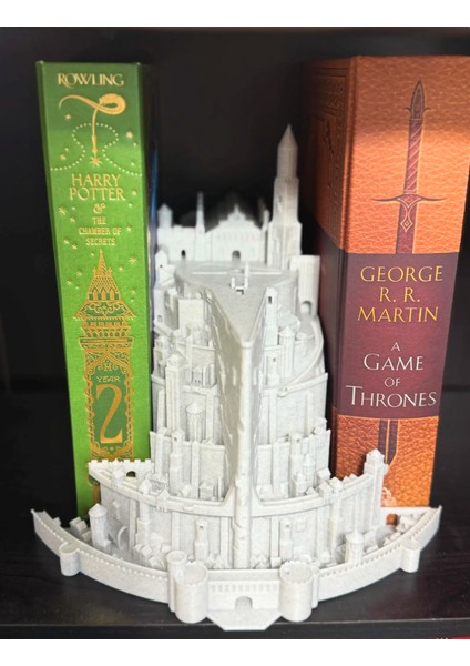 Yüzüklerin Efendisi Minas Tirith Şehri Kitap Tutucu Kitap Tutucu Book Nook Taş Döküm Ağır Ürün