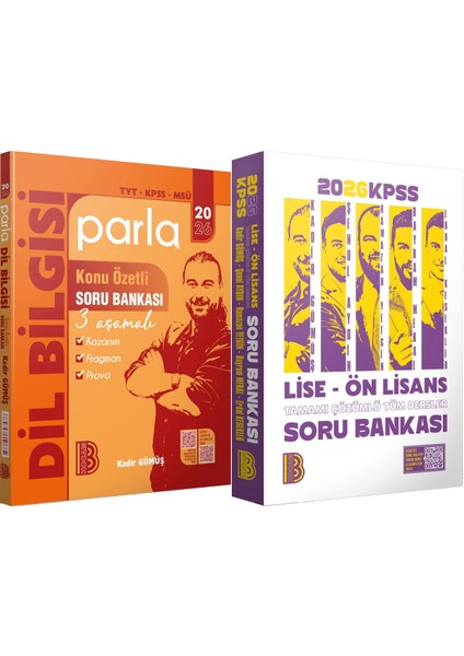 2026 Kpss Lise Ön Lisans Tüm Dersler Soru - 2026 Parla Dilbilgisi Soru Bankası