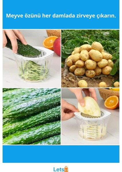 Çok Fonksiyonlu Rendeli Narenciye Sıkacağı Süzgeçli, Sağlam, Ergonomik fiyatları