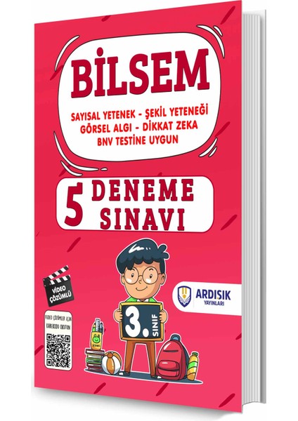 3. Sınıf Bilsem Video Çözümlü Deneme Sınavı 5'li Fasikül