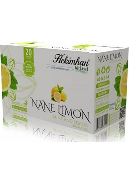 Nane Limon Çayı 20'li Süzen Poşet 6 Adet