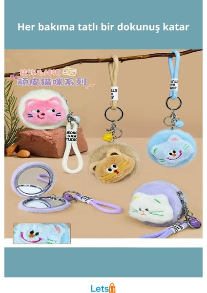 Sevimli Peluş Yumuşak Cep Aynası Anahtarlık Tasarım fiyatları